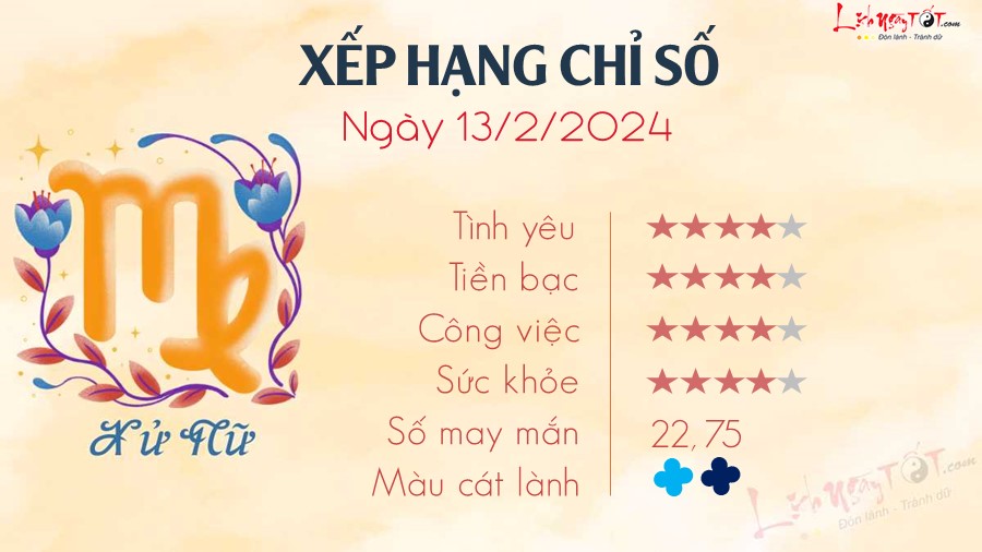 6 Tu vi hang ngay 13-2-2024 - Xu Nu