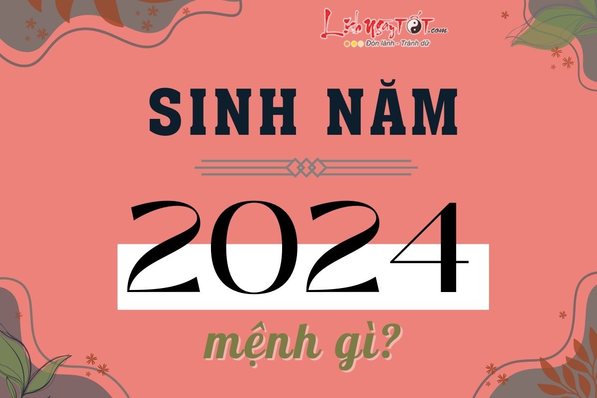 Sinh nam 2024 menh gi