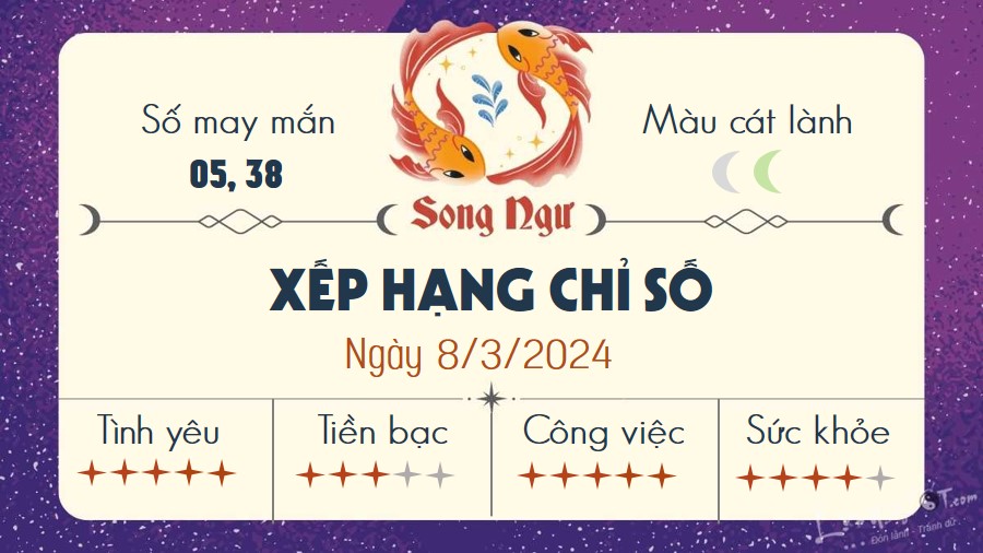 Tu vi hang ngay 8/3/2024 - Song Ngu